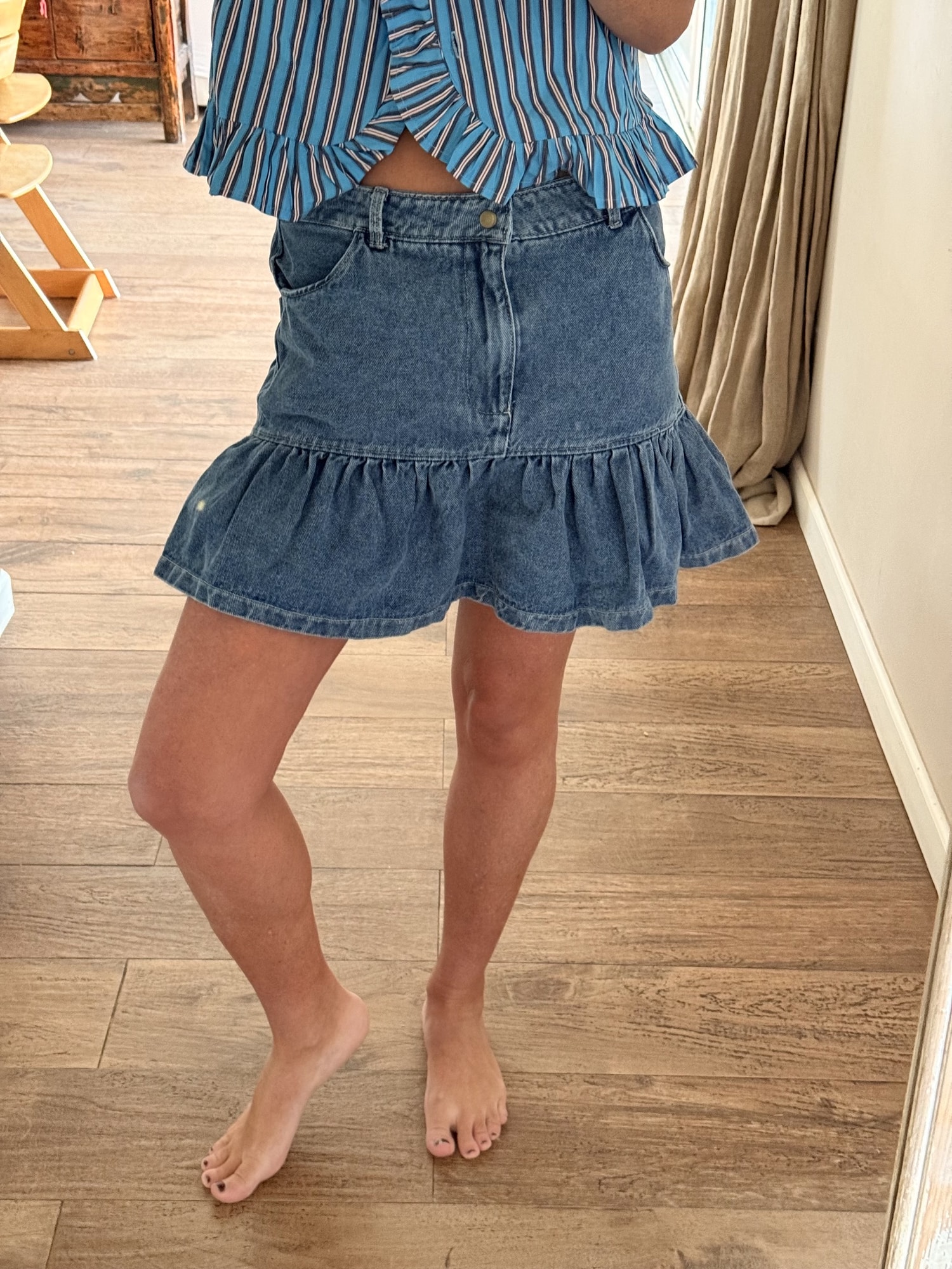 Pollera Jean skirt