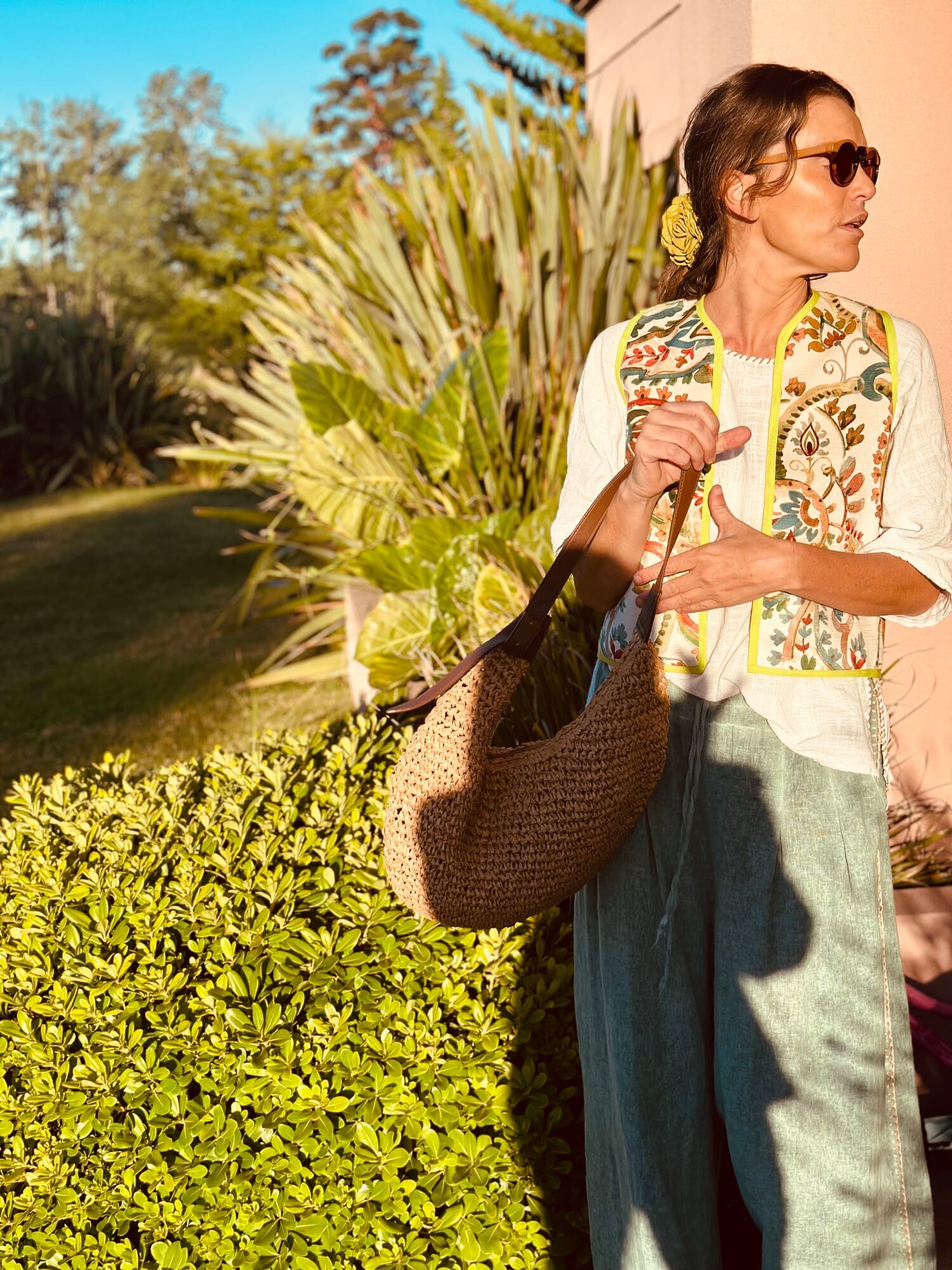 Chaleco boho chic estampado