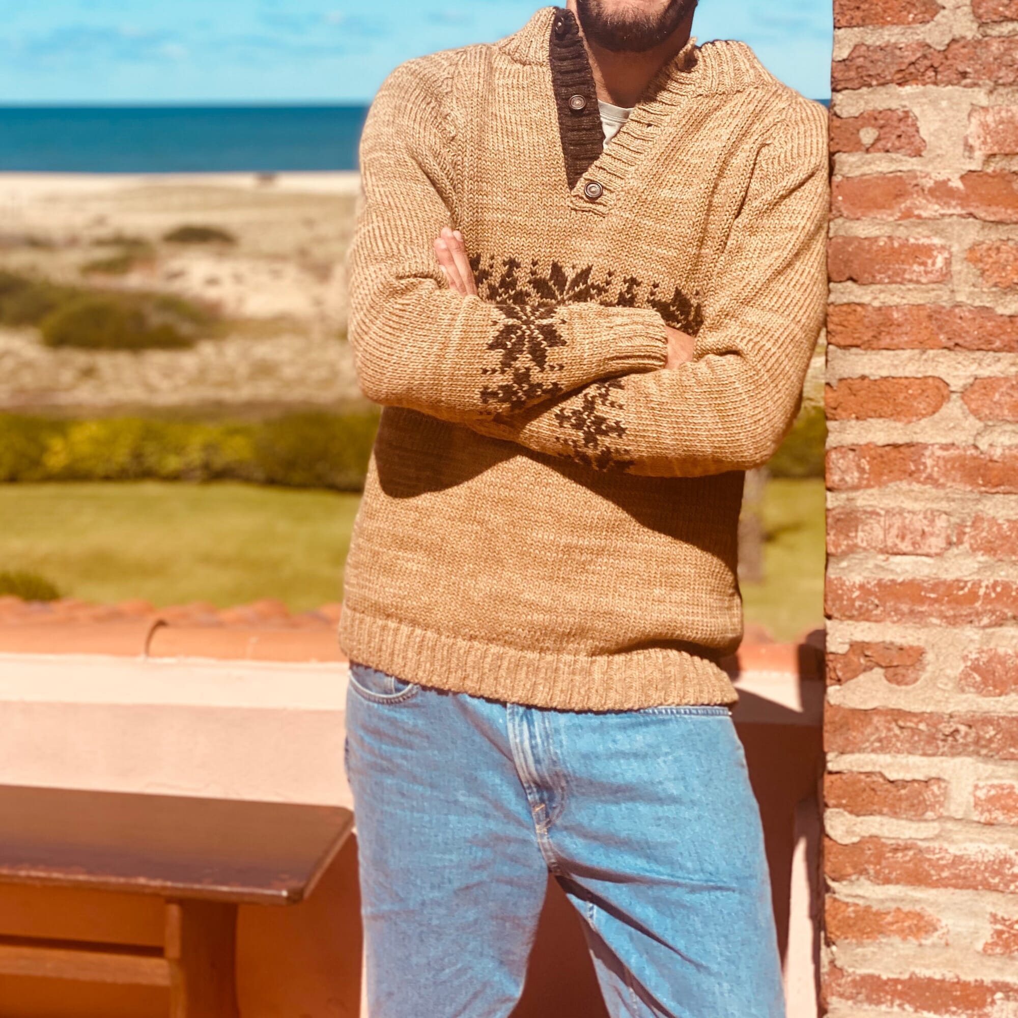 Alps sweater - Tostado