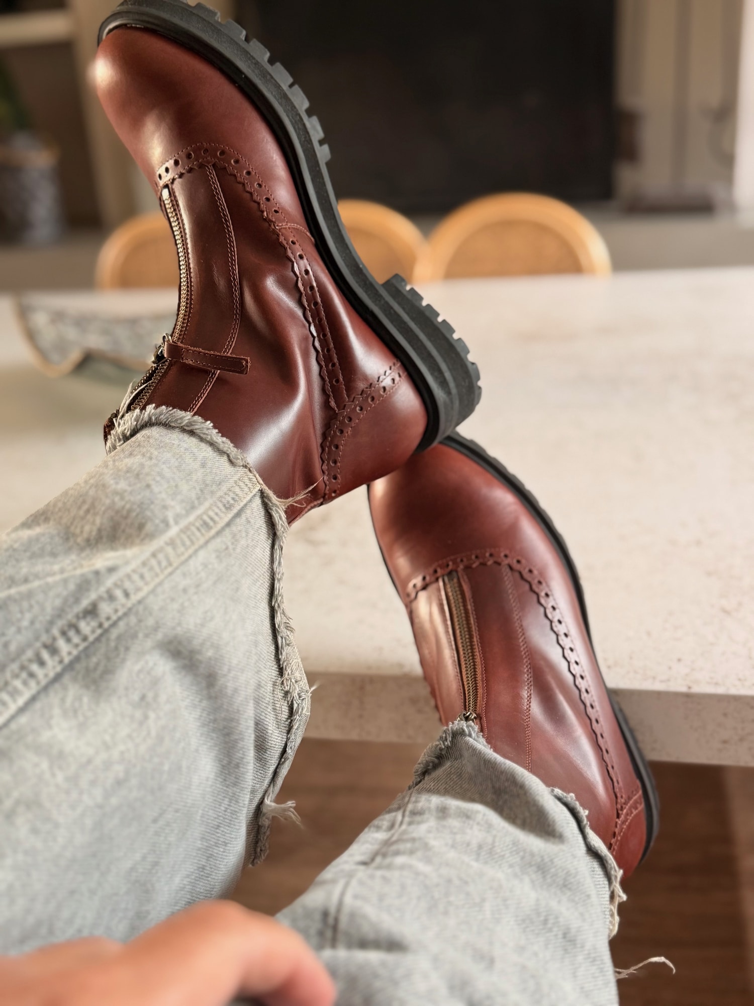 4x4 Leather boots