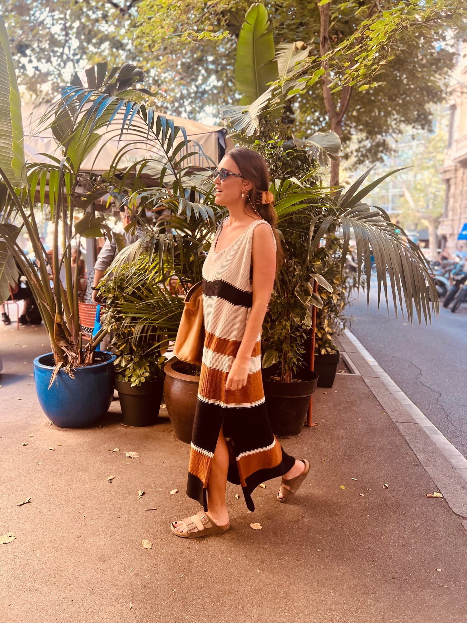 Vestido Tejido Summer Vibes - Negro y tostado