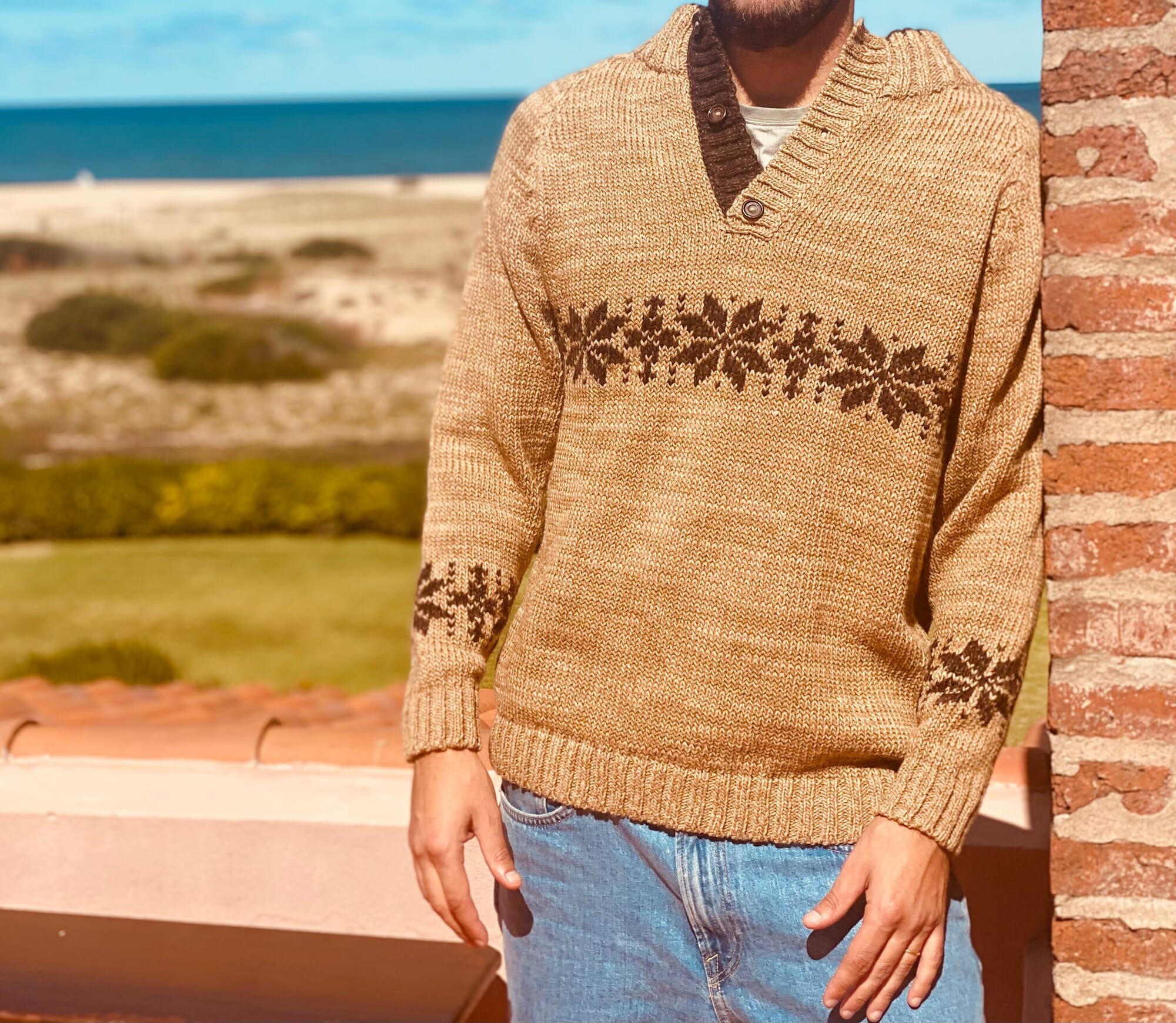 Alps sweater - Tostado