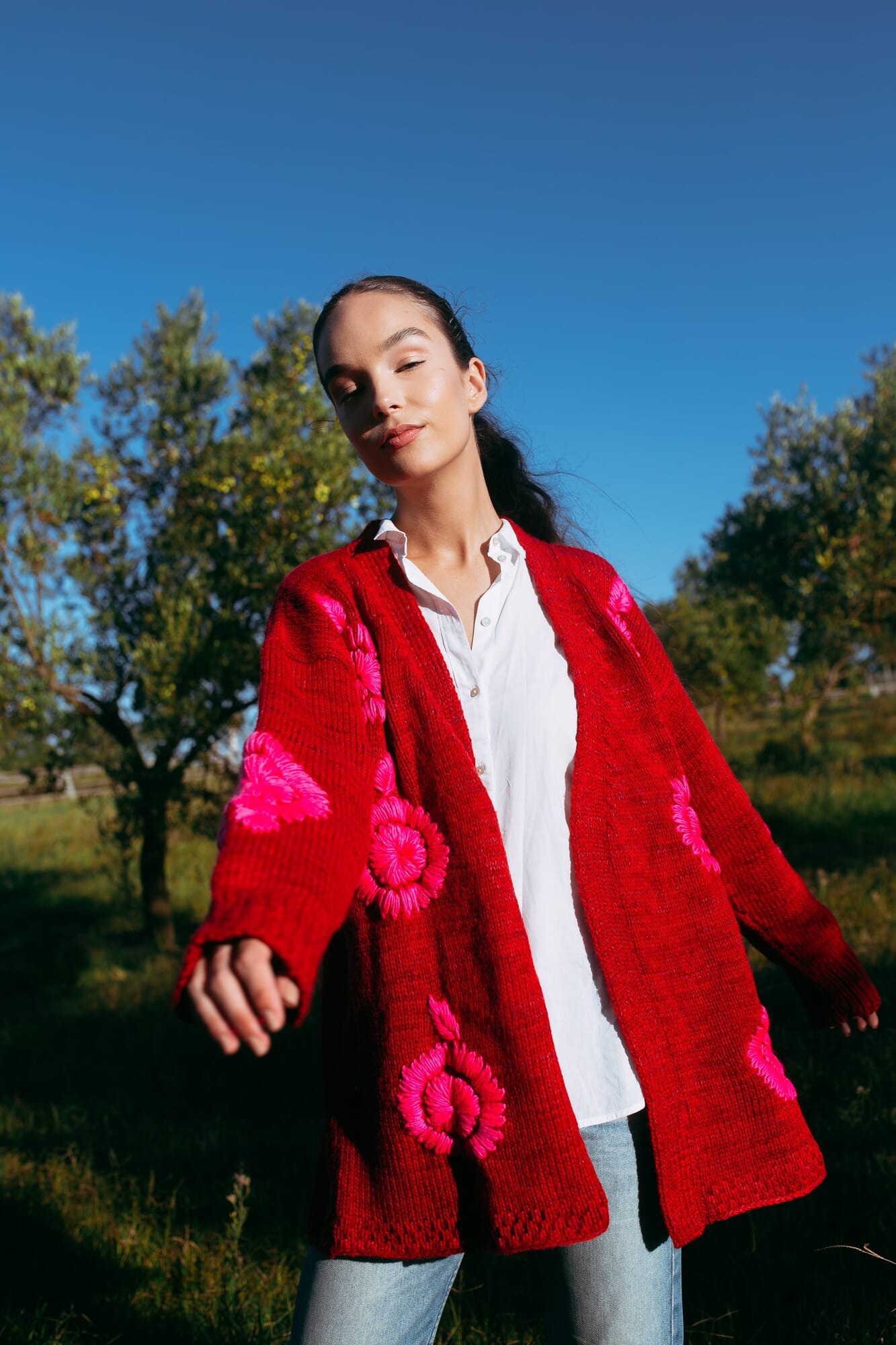 SNOW Cardigan FUCSIA
