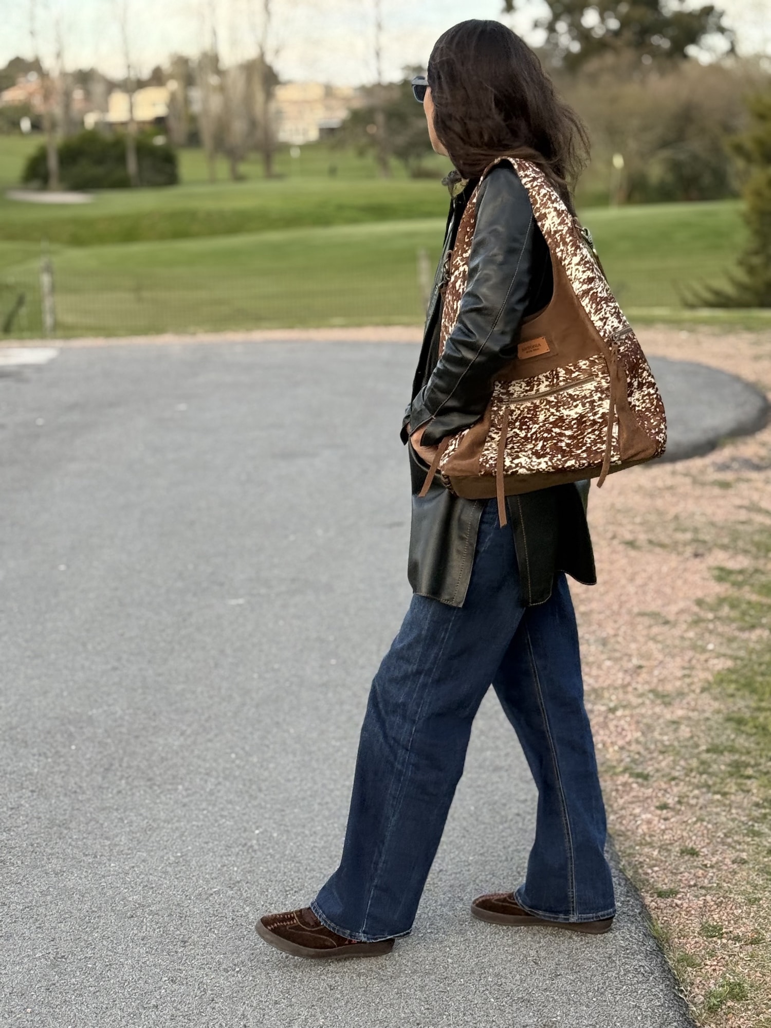 Cartera Lamb leather bag