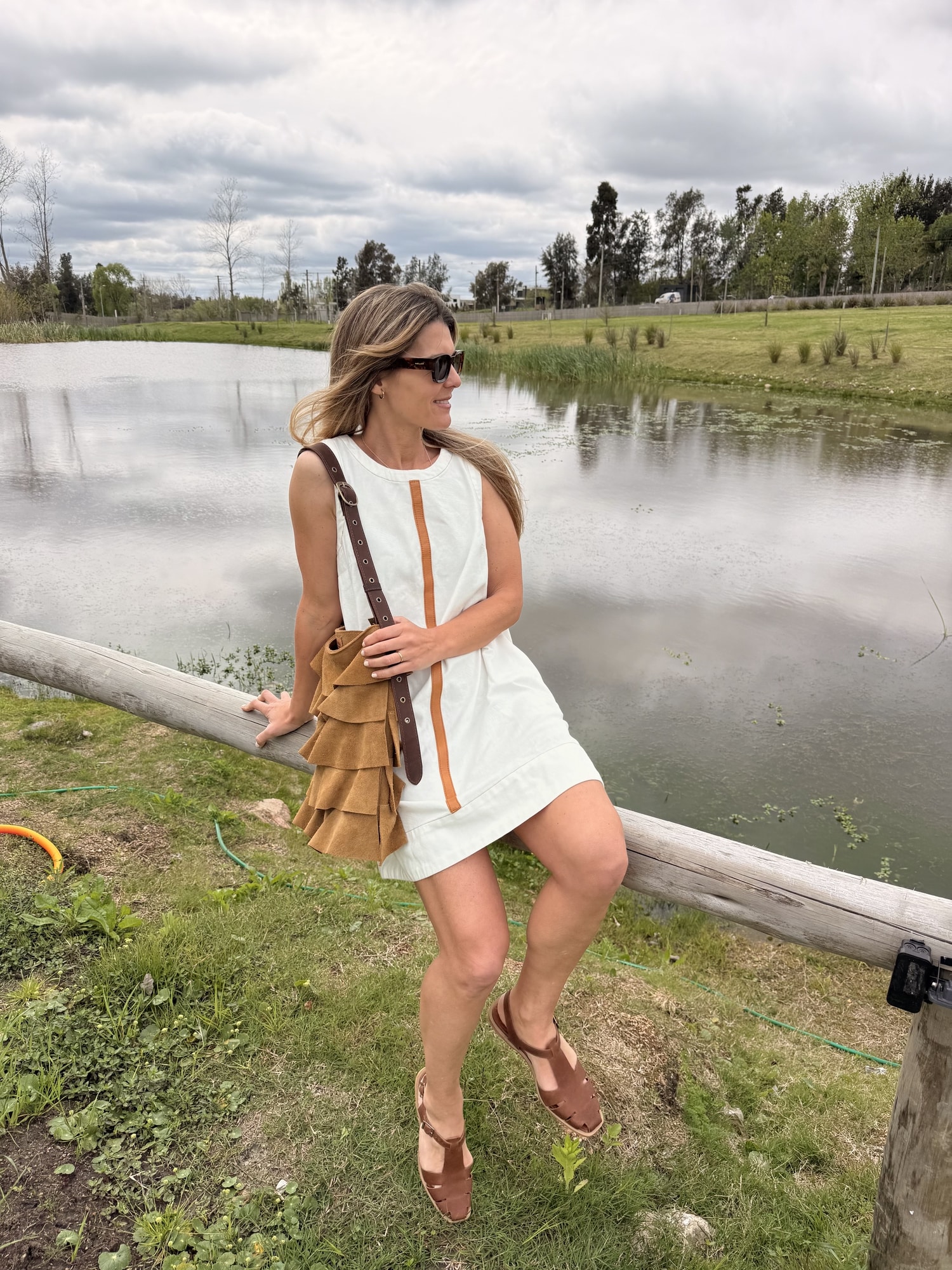 Vestido Jean & leather