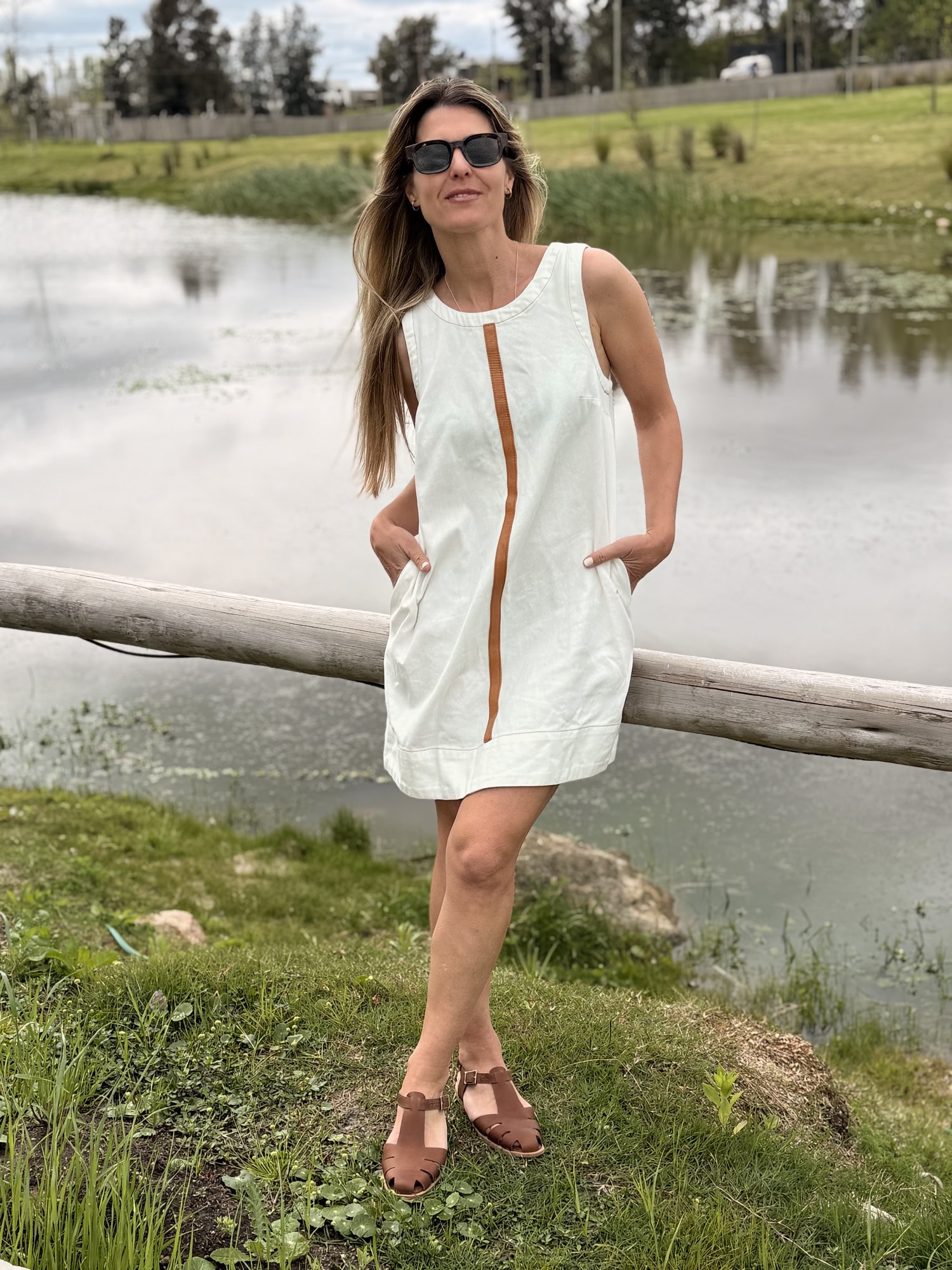 Vestido Jean & leather