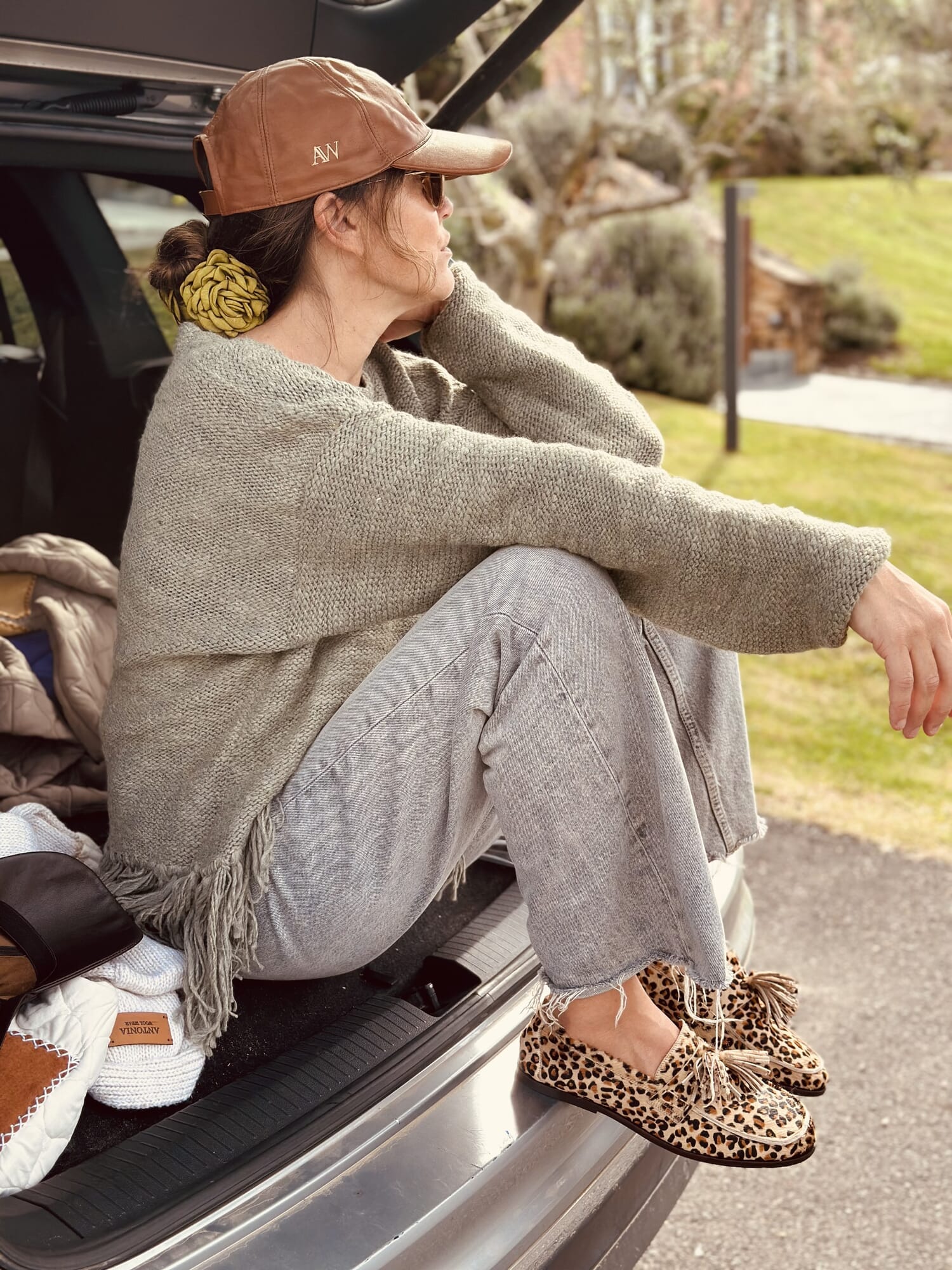 AW Leather cap