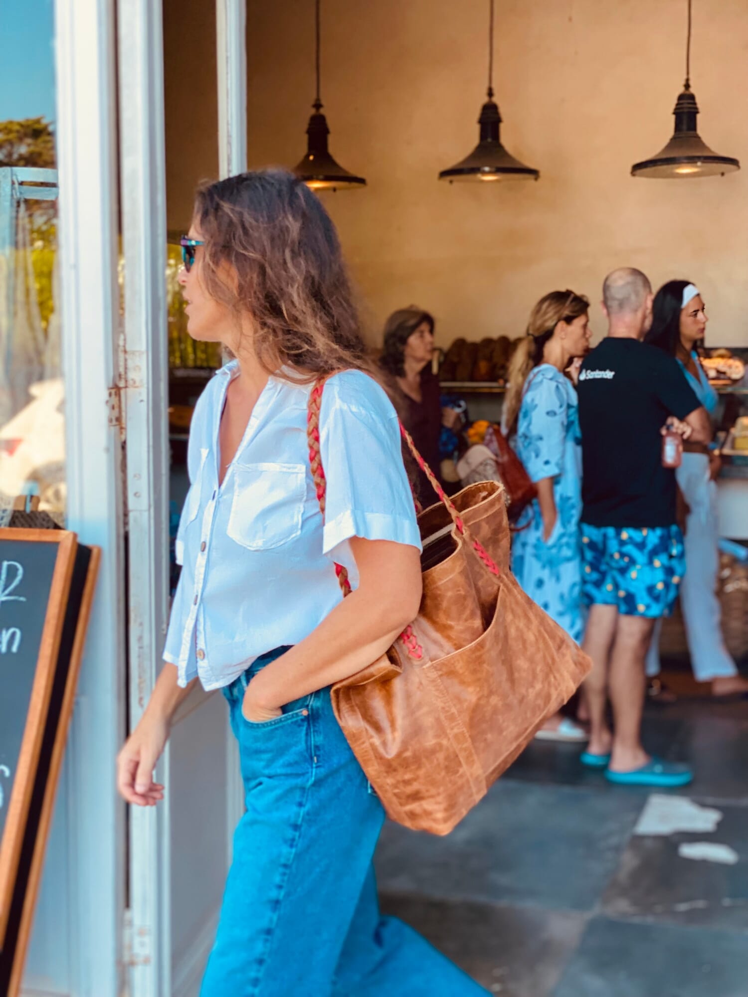 Bolso leather BAG chocolate