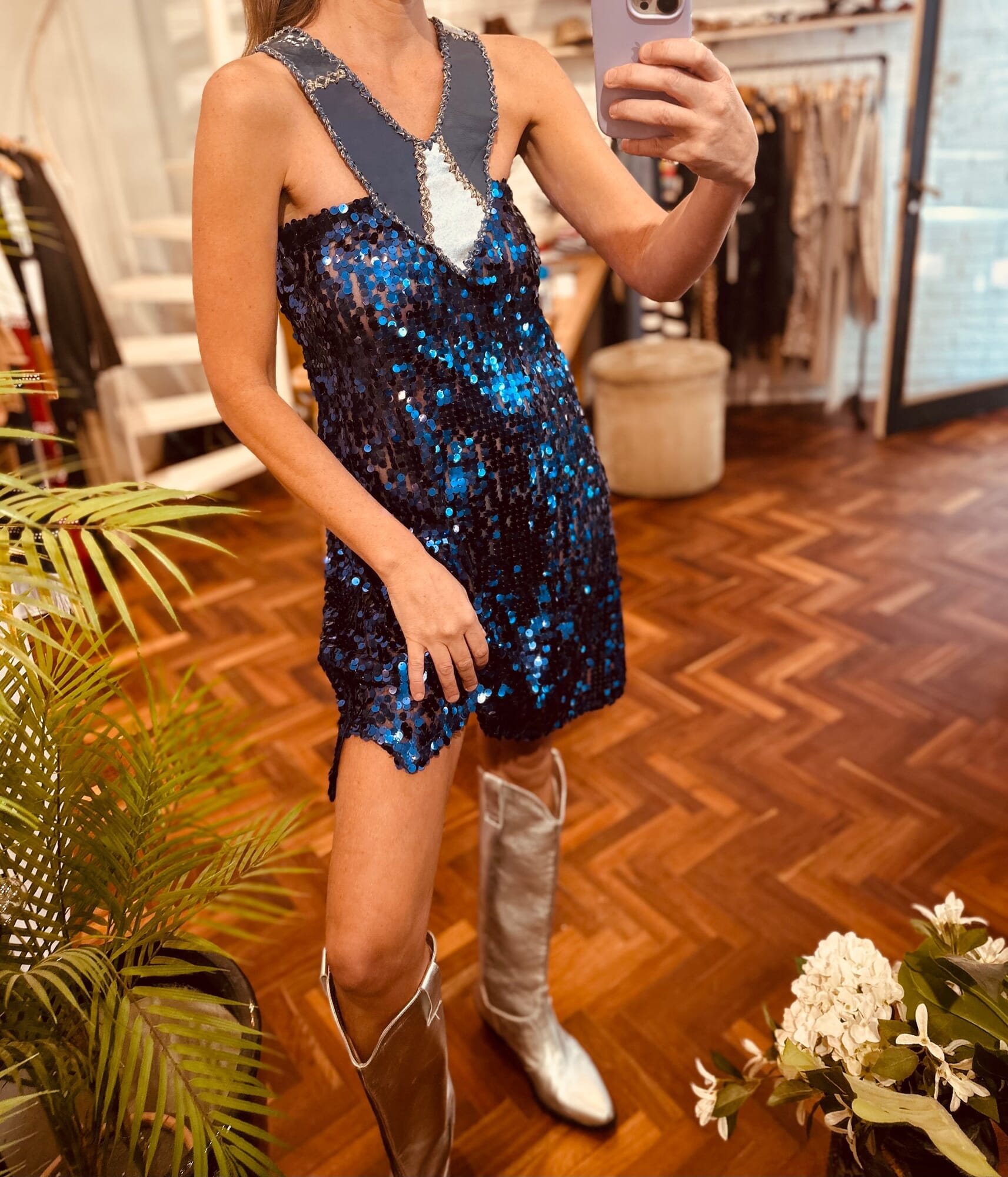 Blue night dress