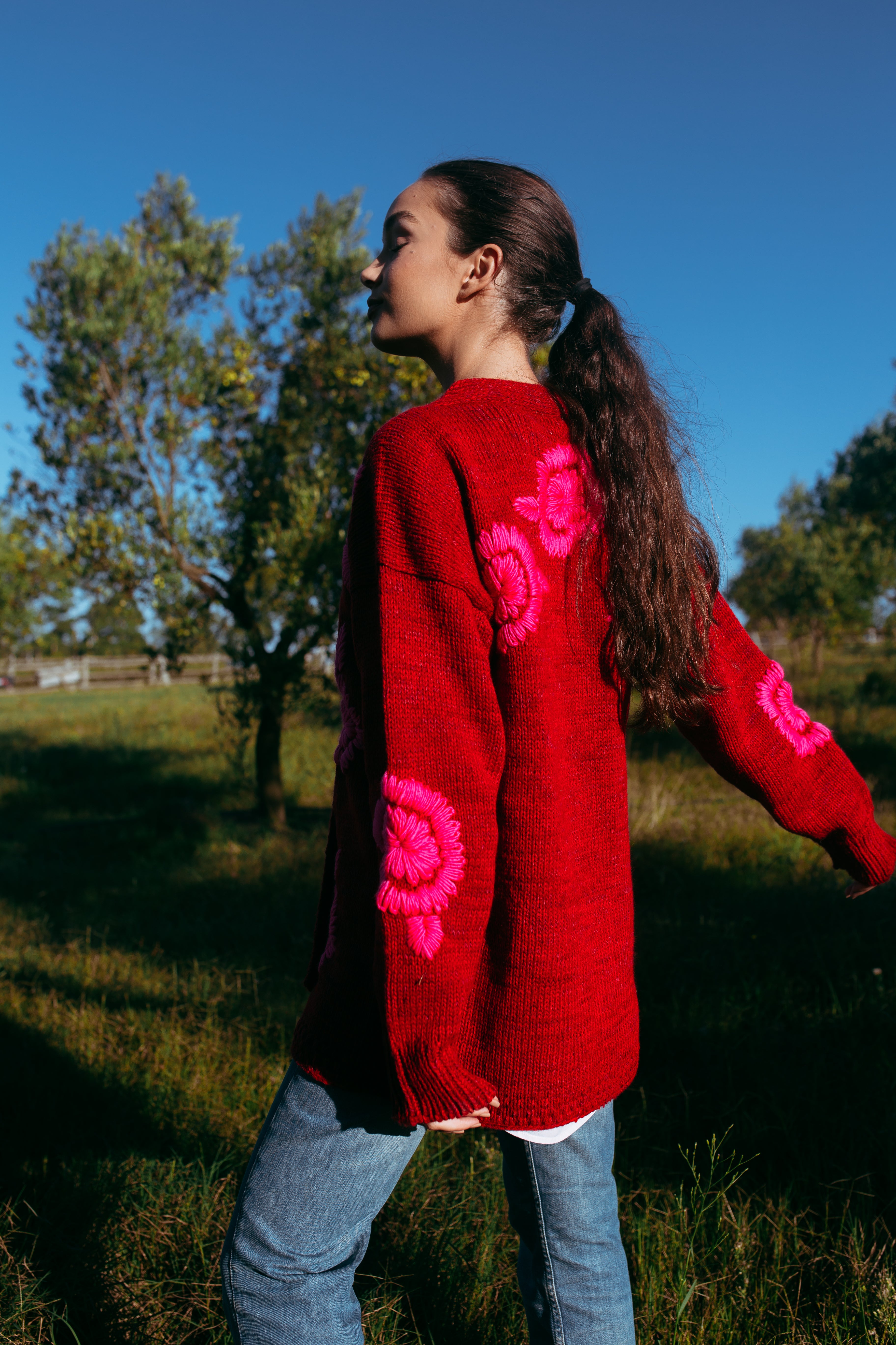 SNOW Cardigan FUCSIA