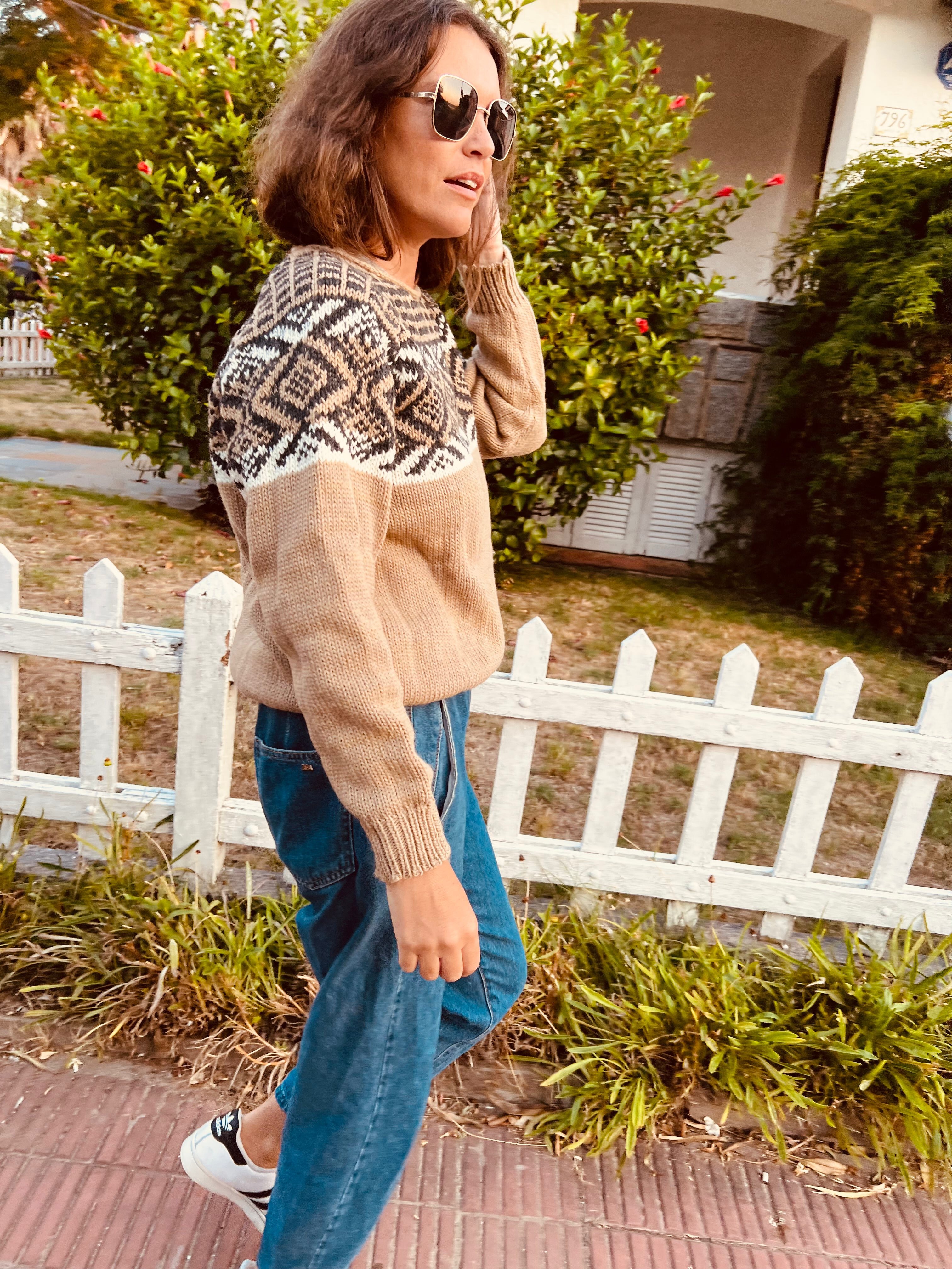 Barra sweater - Tostado