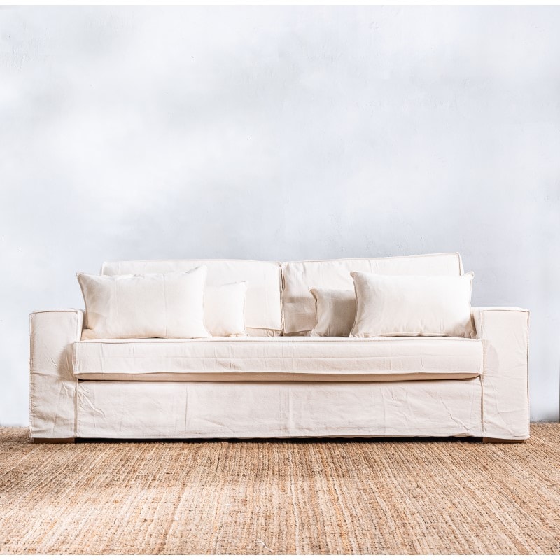 Sillón Garda 3 cuerpos Crudo