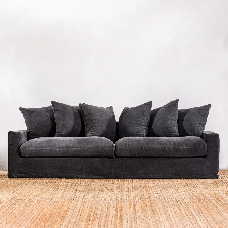 Sillón Ossira 3 cuerpos Negro
