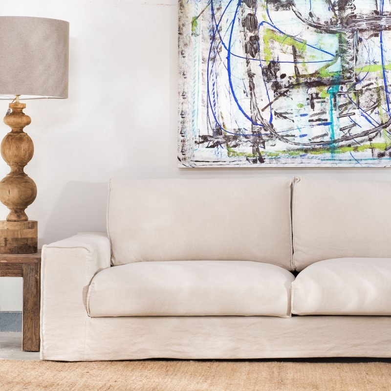 Sillón Cannes 3 cuerpos Crudo