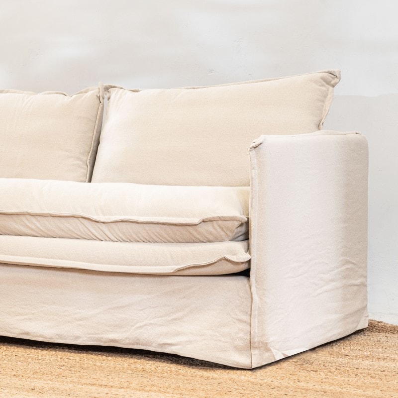 Sillón Manu 3 cuerpos Beige