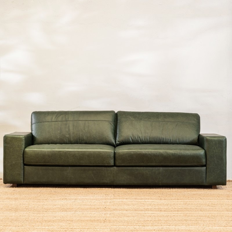 Sillón Cuero Octavio 3 cuerpos