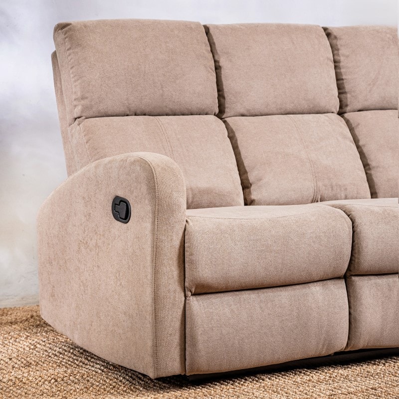 Sillón reclinable Taos 3 cuerpos Beige