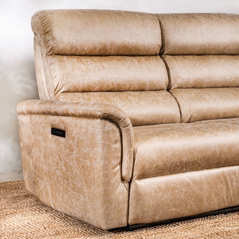 Sillón Reclinable 3 cuerpos Benson Beige