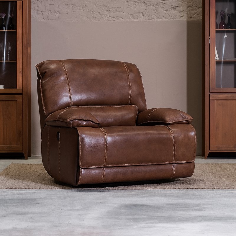 Sillón reclinable cuero Dobson 1 cuerpo