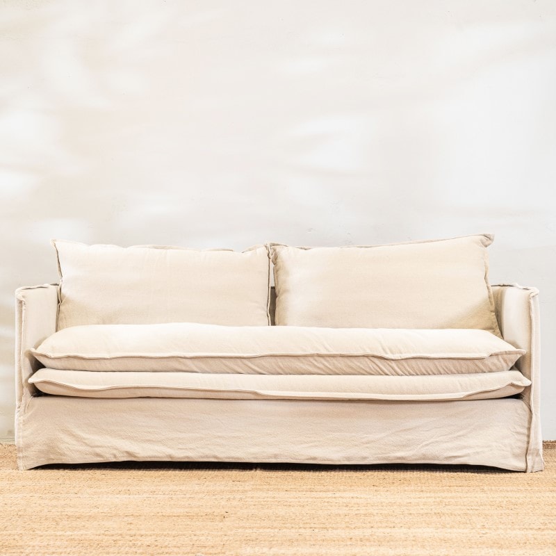 Sillón Manu 3 cuerpos Beige