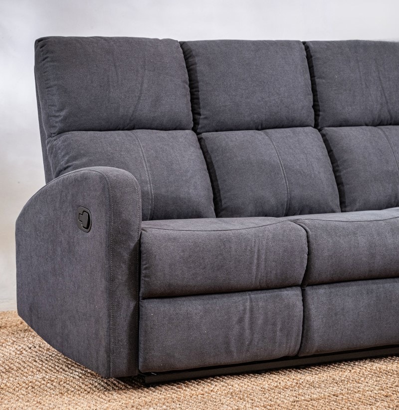 Sillón reclinable Taos 3 cuerpos gris