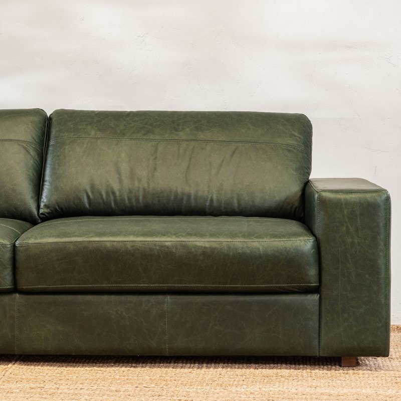 Sillón Cuero Octavio 3 cuerpos