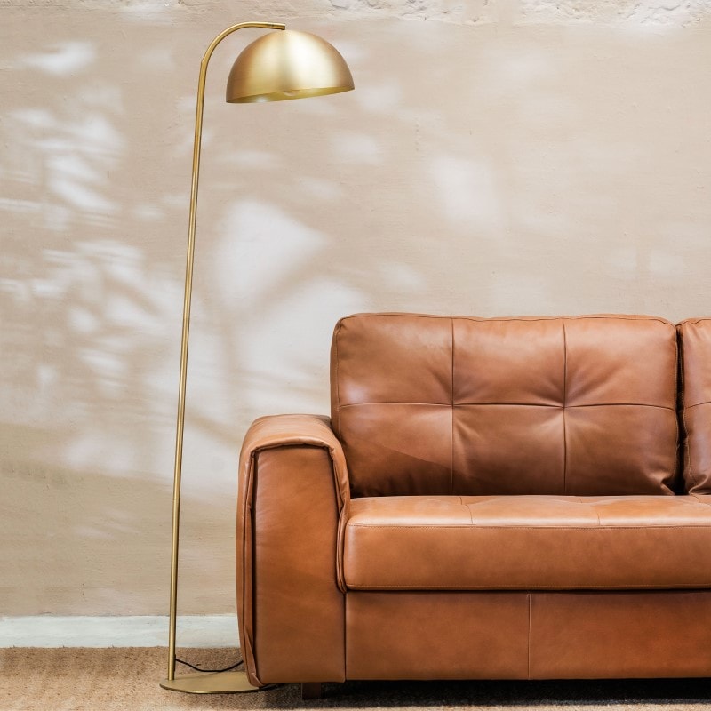 Sillón Cuero Raffaello 3 cuerpos Amarula