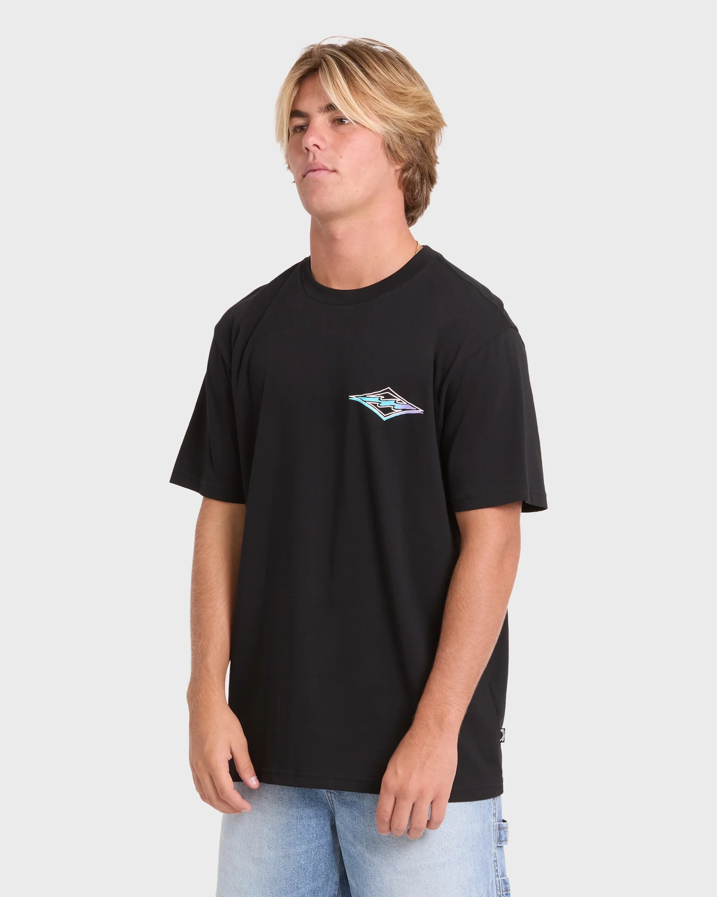 Remera Billabong Crayon Wave Premium ss – Negro