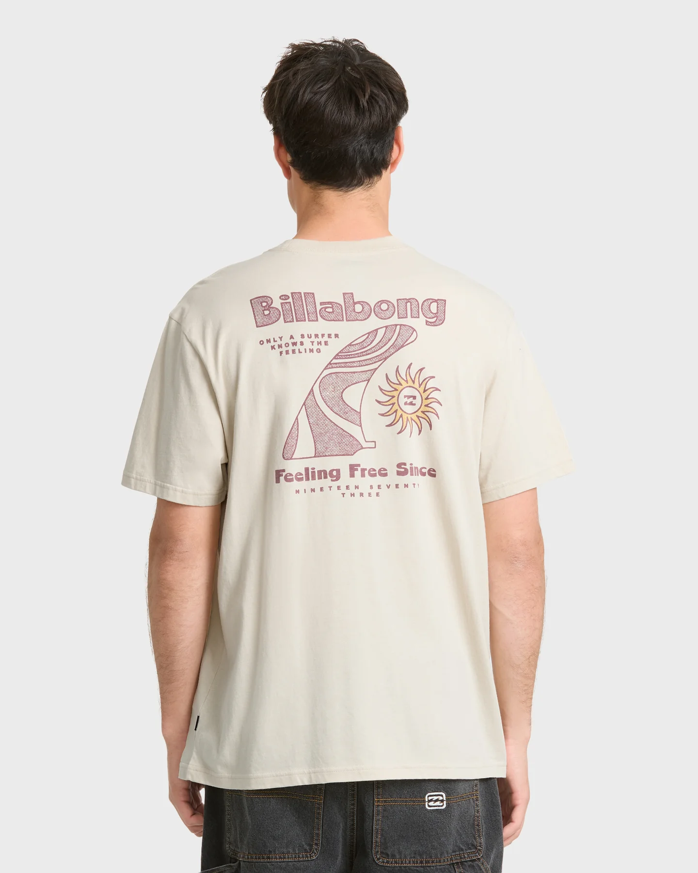 Remera Billabong Single Fin Premium – Beige - BAJAMAR SURF Y SKATE SHOP