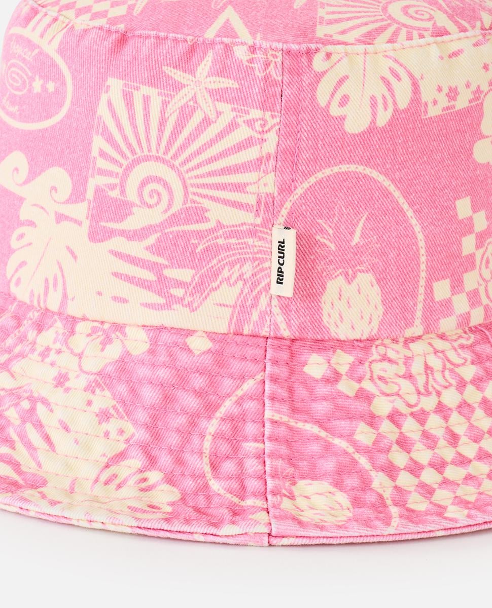 Sombrero Rip Curl Mixed Twill Bucket Girl – Pink
