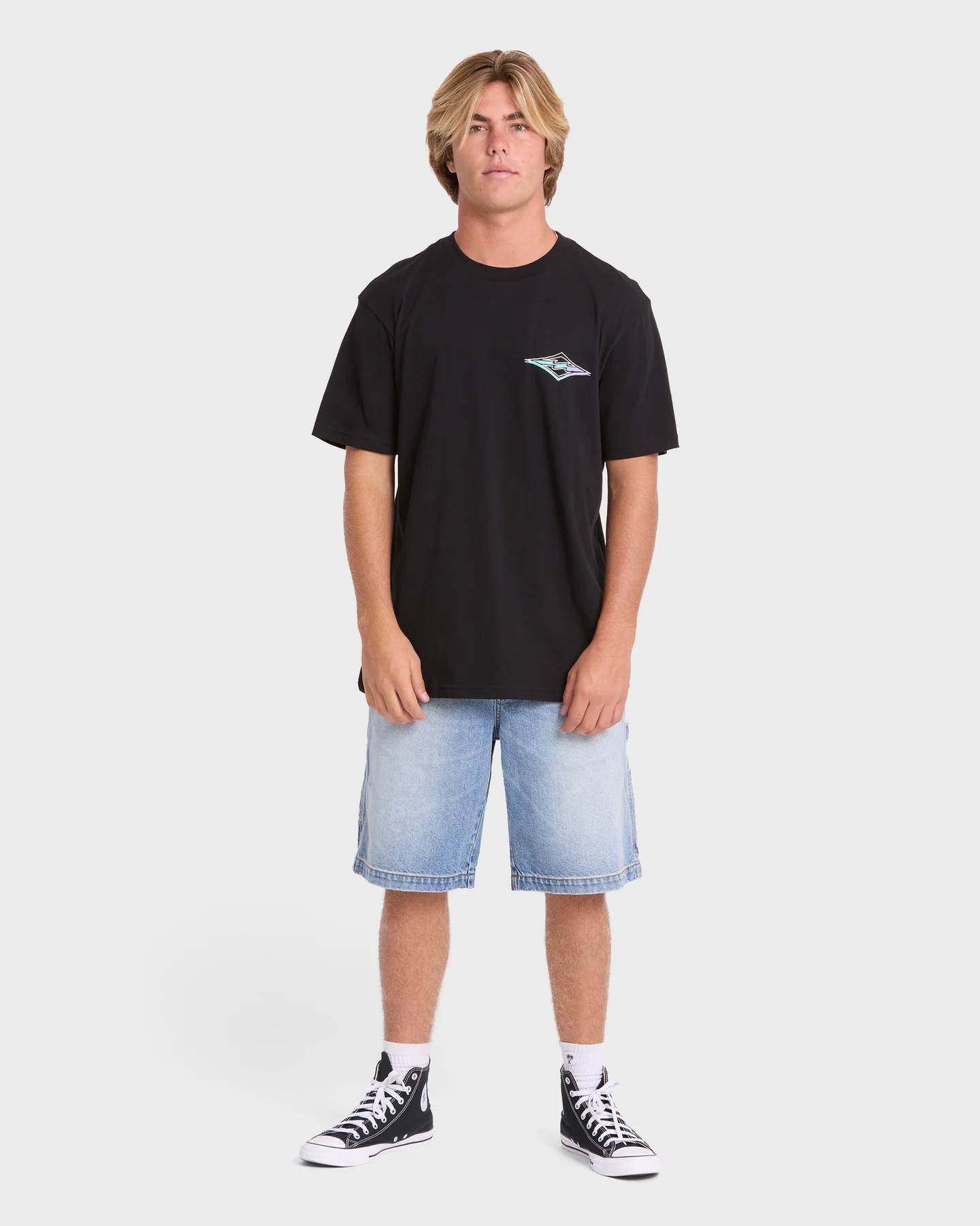 Remera Billabong Crayon Wave Premium ss – Negro