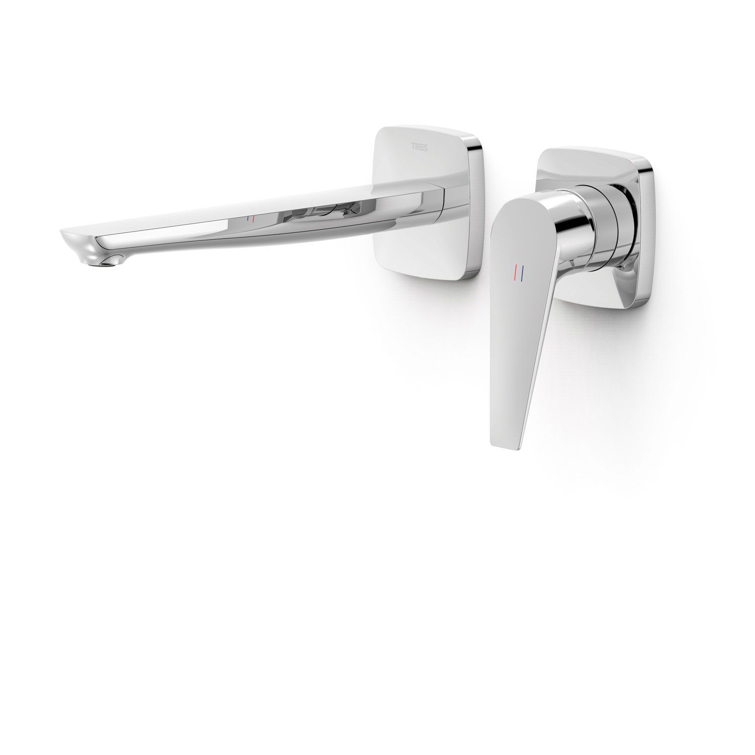 TRES CANIGO PLUS LAVATORIO DE PARED 240 MM MONOMANDO CROMO