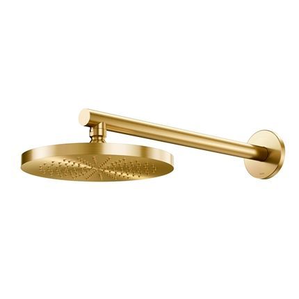 DOCOL MIX&MATCH ROCIADOR 200 MM BRAZO PARED ORO CEPILLADO