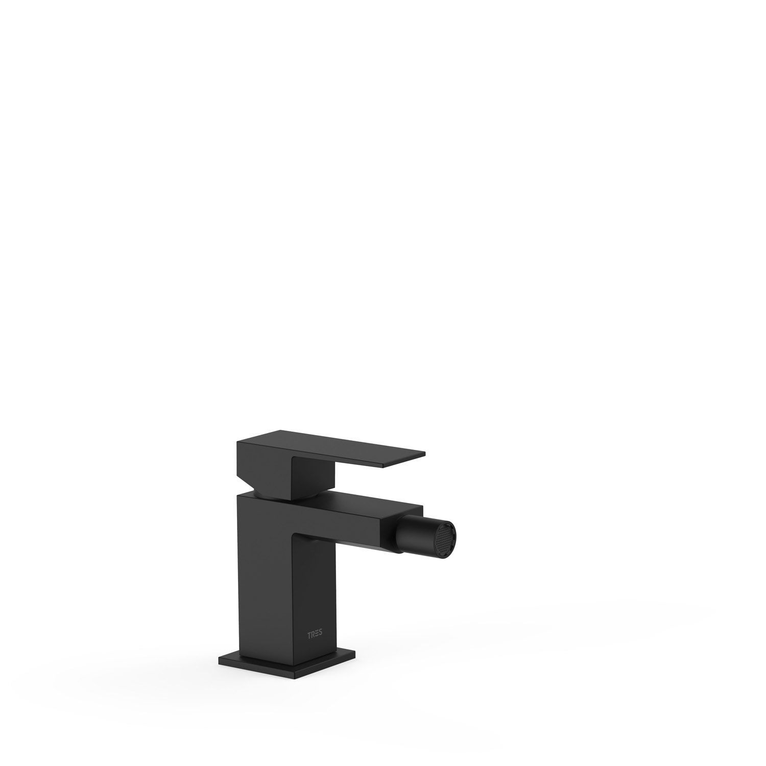 TRES CUADRO BIDET FRONTAL NEGRO MATE