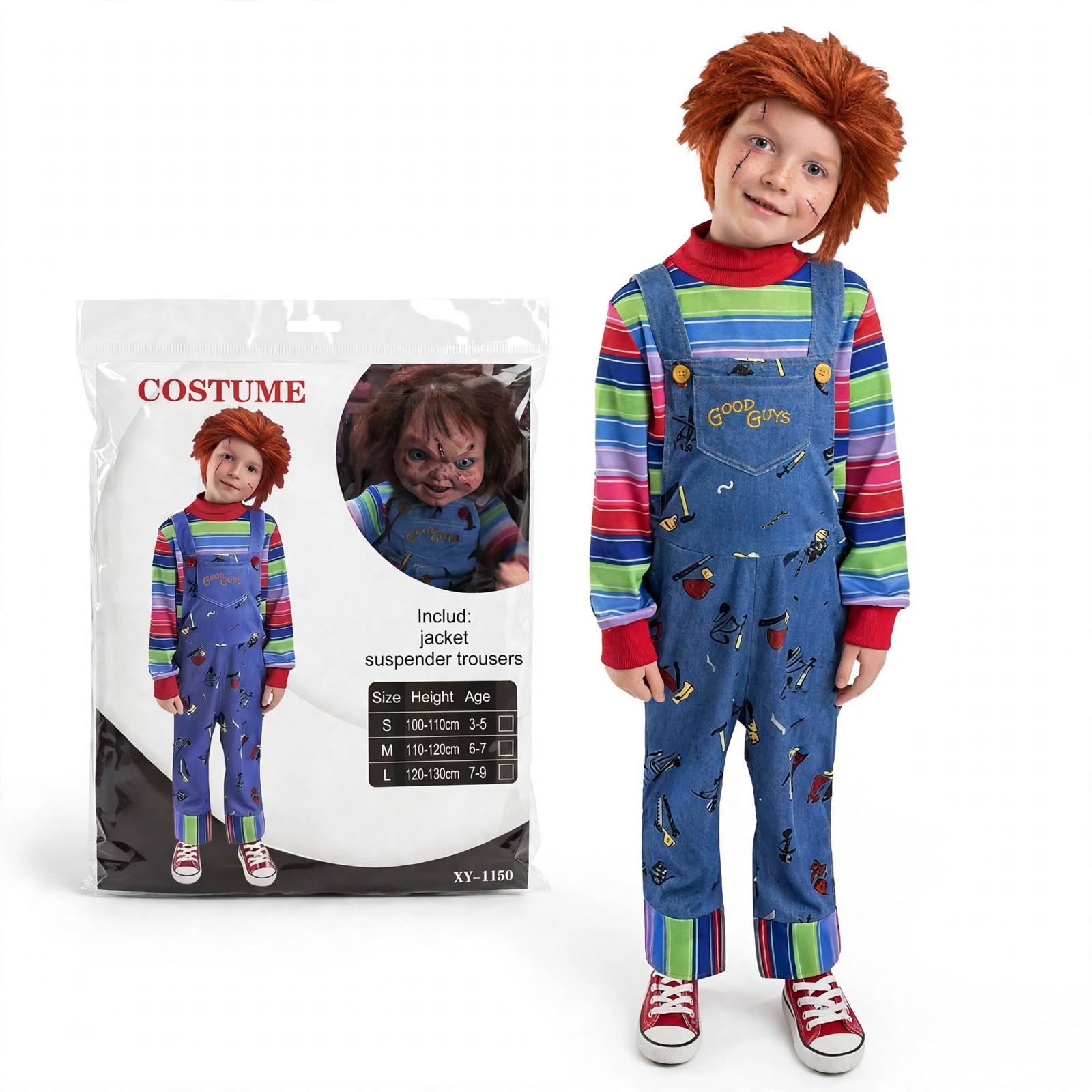 Disfraz Chuky Infantil 100 a 110cm