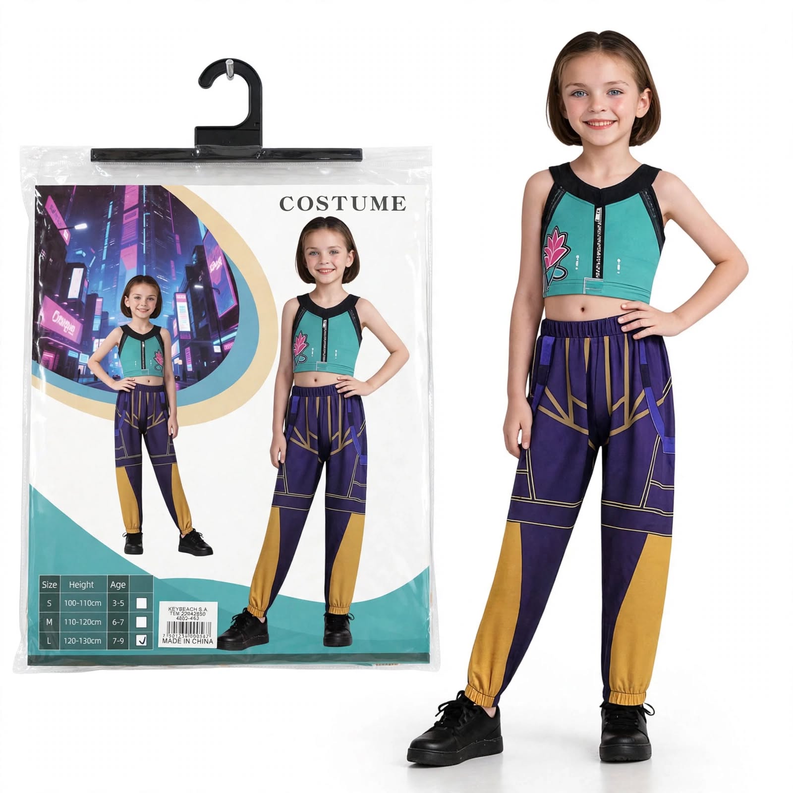 Disfraz Zoey Infantil Halloween Manga 120 a 130 cm