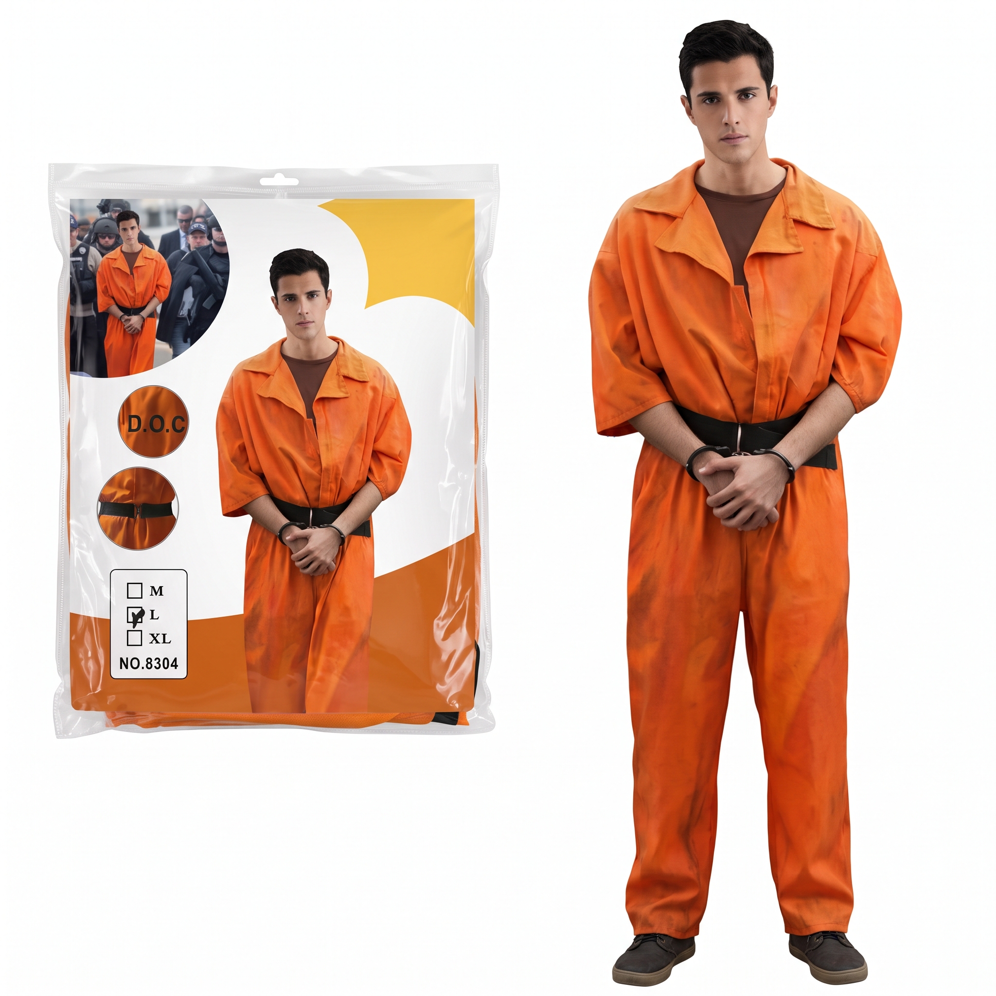 Disfraz Prisionero Adulto talle L