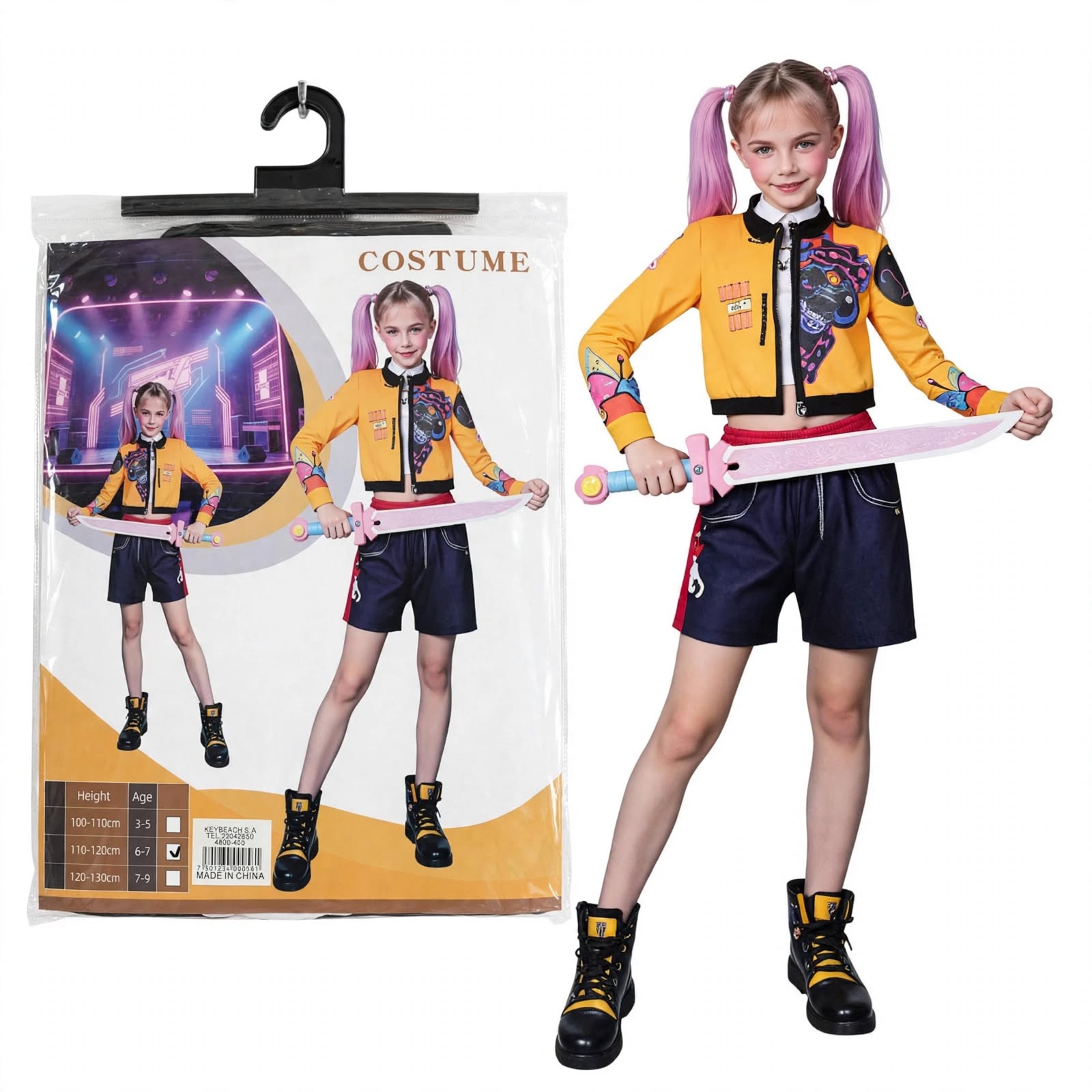 Disfraz infantil Rumi Halloween 110 a 120cm