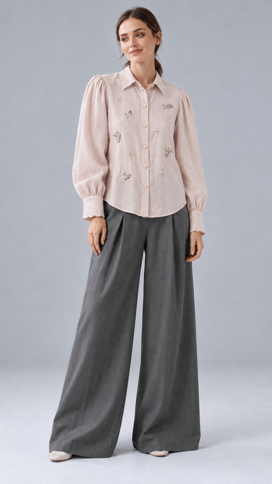 CAMISA CRUDA Bordada - CRUDA