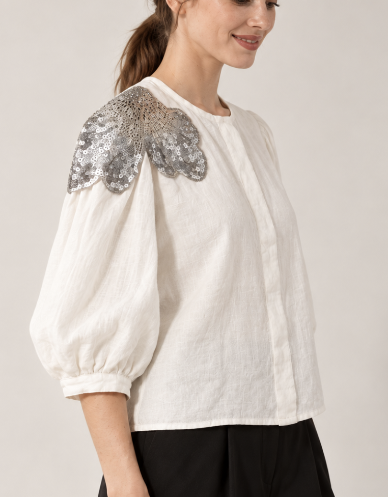 Blusa Brisas Con Flor