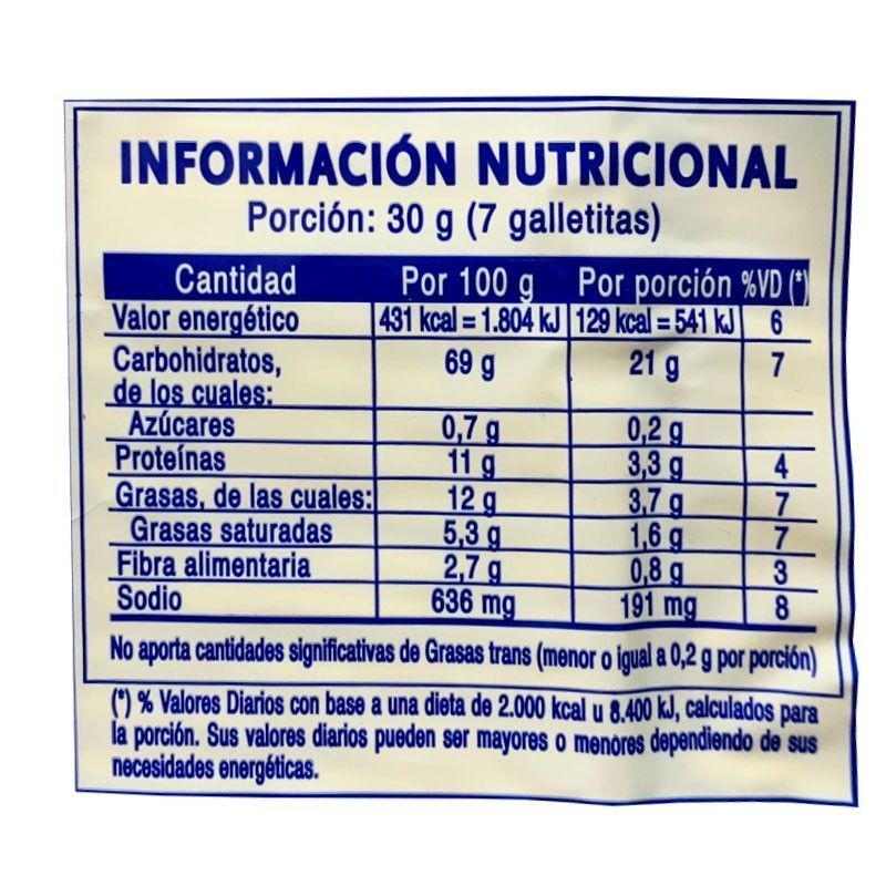Galletas al agua 420g Famosa