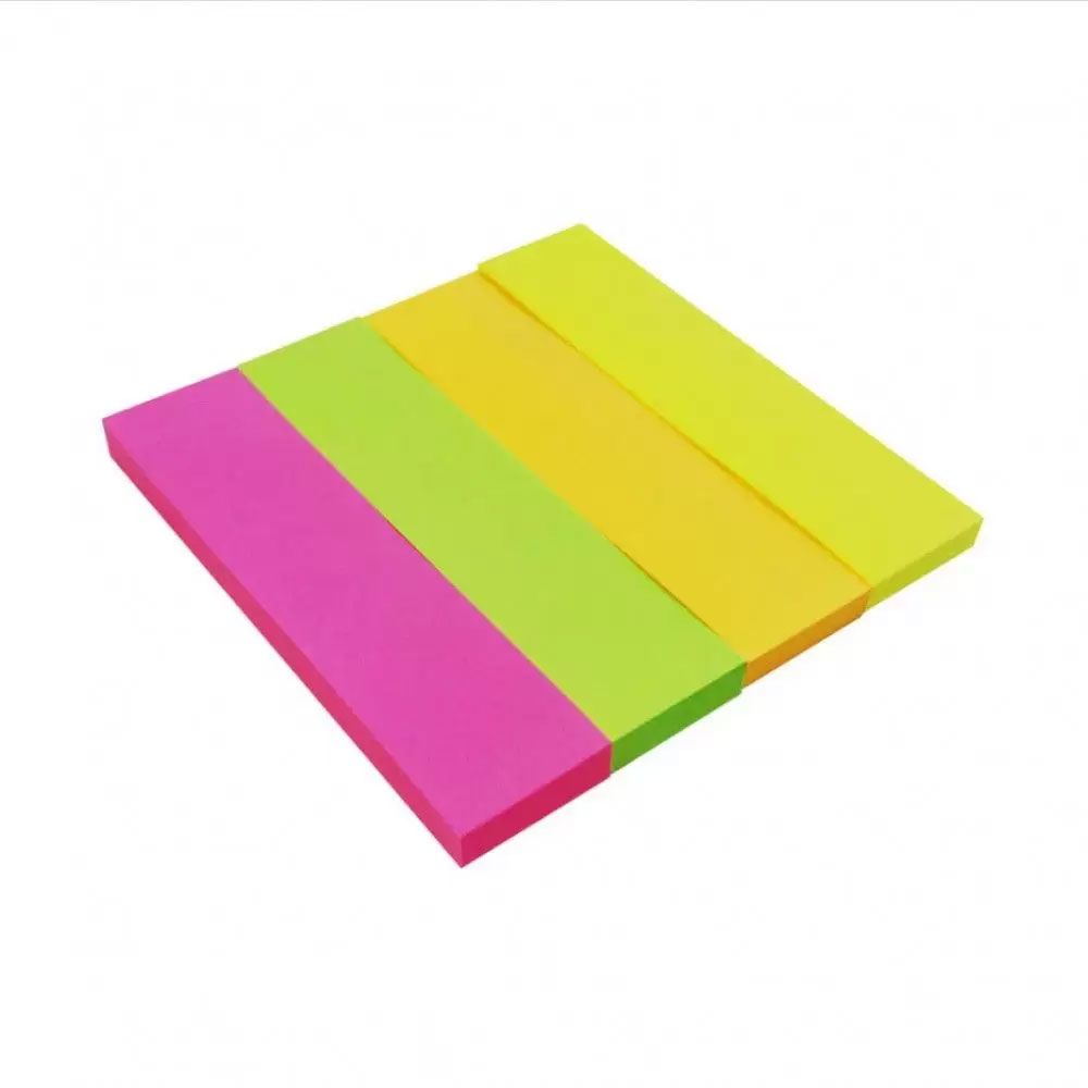 Notas Adhesivas 75 x 19mm Neón x4 Colores Keep