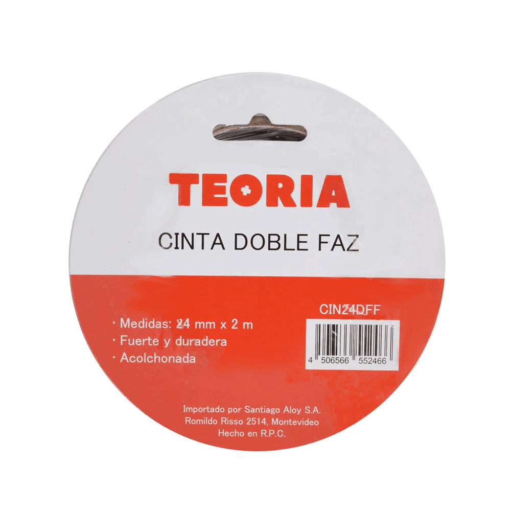 Cinta Doble Faz 24mm x 2mts Teoría+