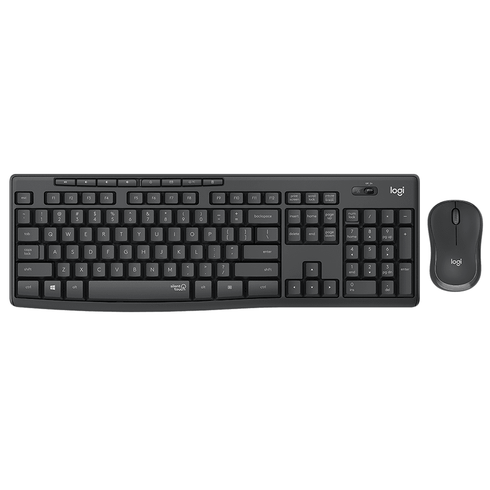Combo Teclado y Mouse inalámbricos Logitech MK 295 Negro 