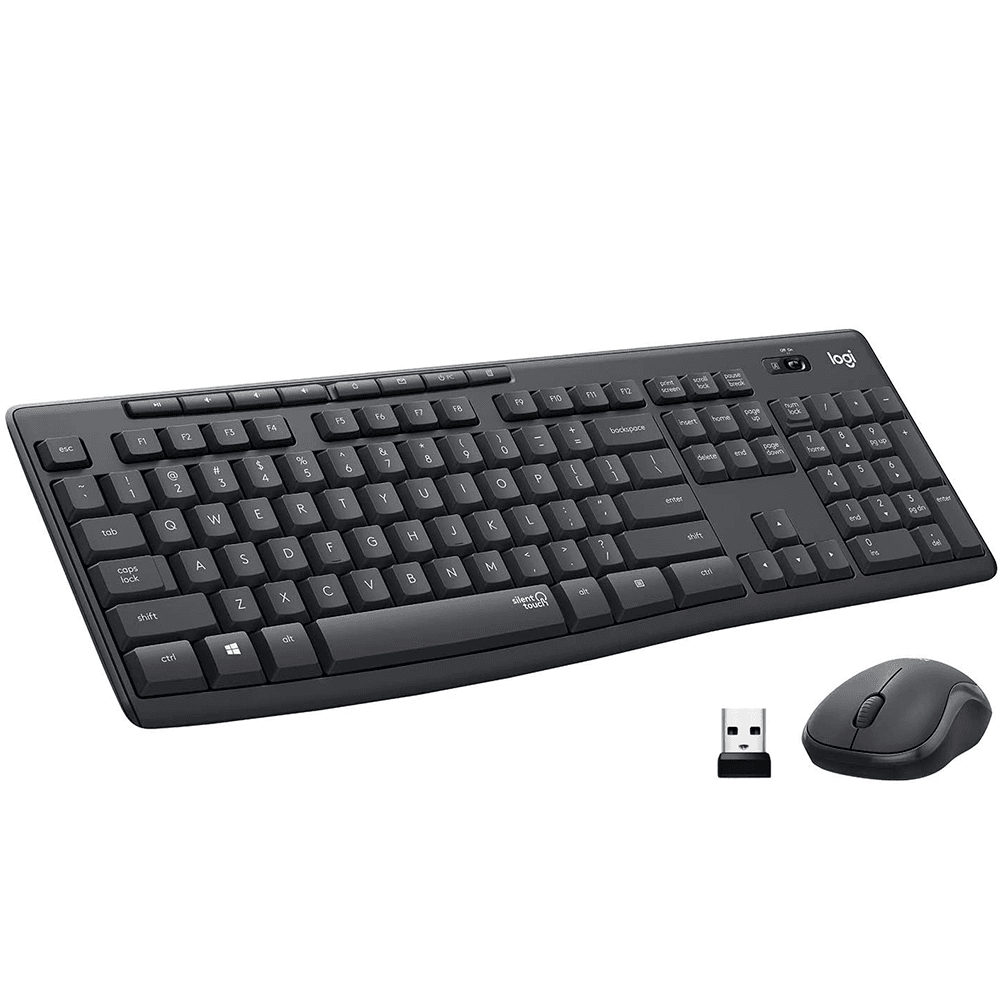 Combo Teclado y Mouse inalámbricos Logitech MK 295 Negro 