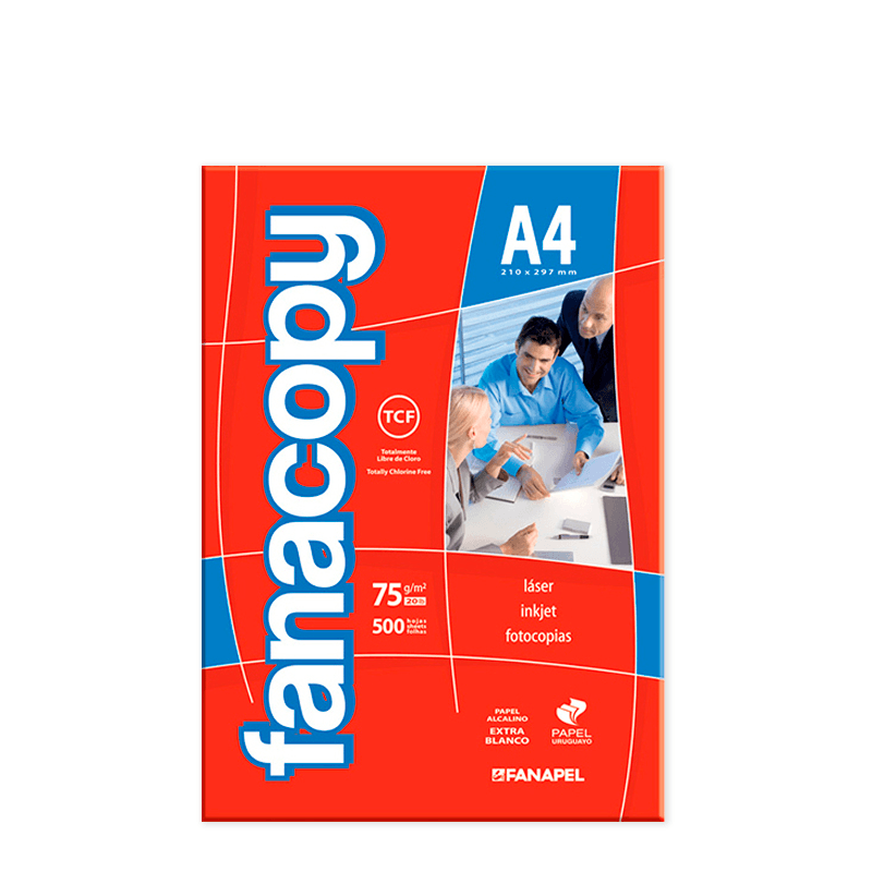 Papel Fanacopy A4 común 75g x500 hojas