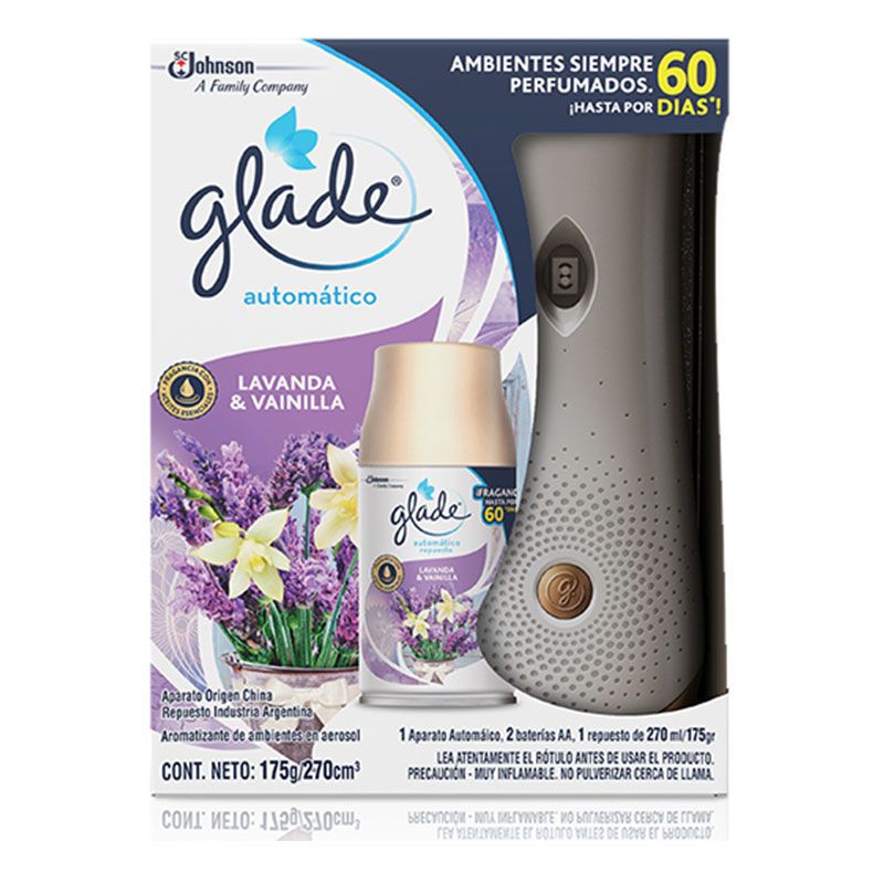 Aromatizante Automático + Repuesto Lavanda y Vainilla
