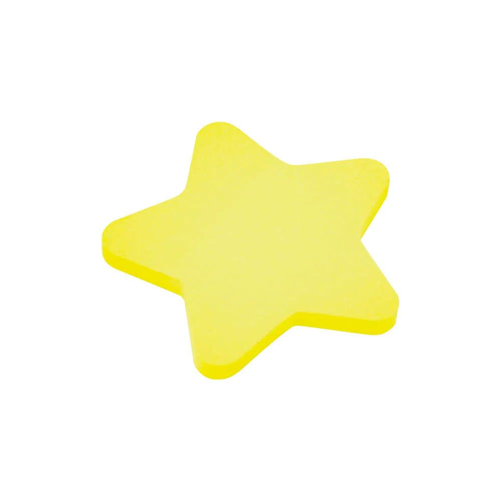 Notas Adhesivas 70 x 70mm Estrella Amarillo Keep