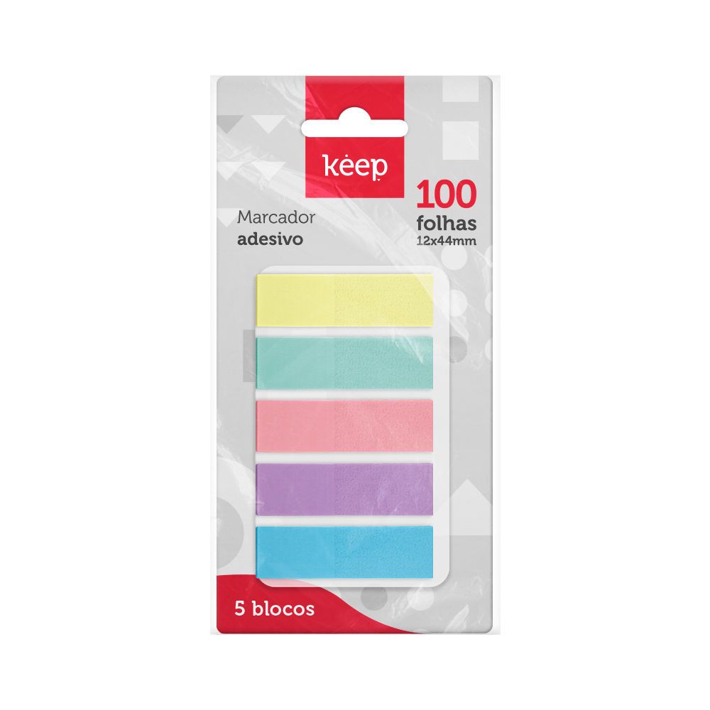 Marcadores De Pagina Adhesivos 5 Colores 100h Keep EI153