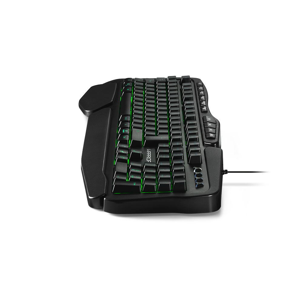 Teclado USB led Negro Warrior TC241